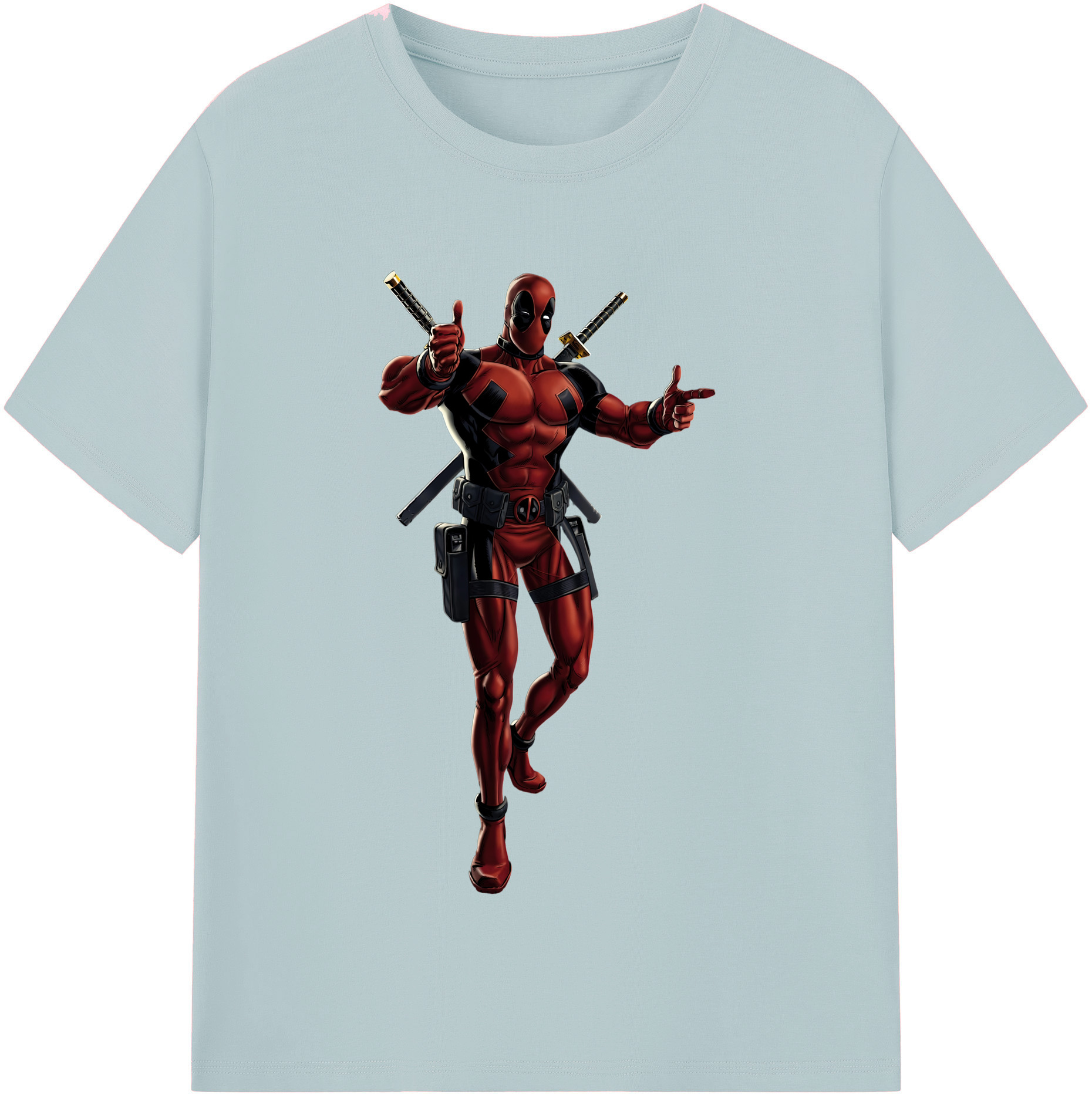 （画像用） Deadpool デッドプール 綿100％半袖Tシャツ（フロントプリント）